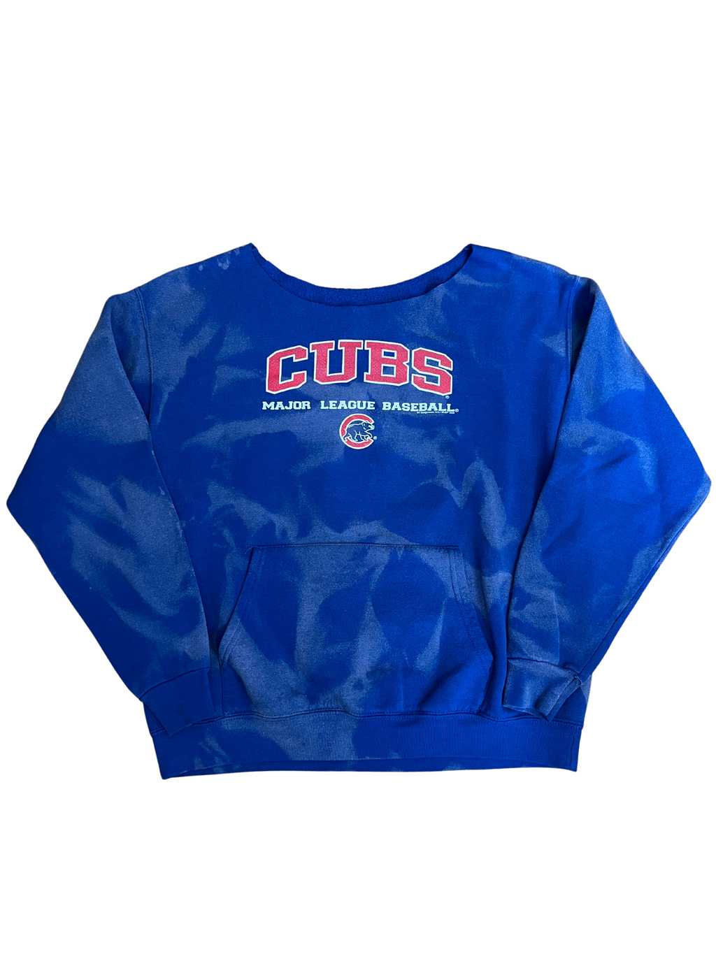 Chicago Cubs Bleached Off the Shoulder Sweatshirt