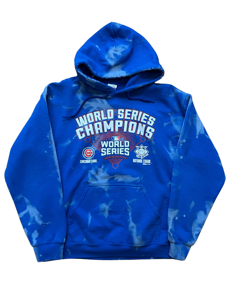 Chicago Cubs 2016 World Series Champions Bleached Sweatshirt Kampus Kustoms