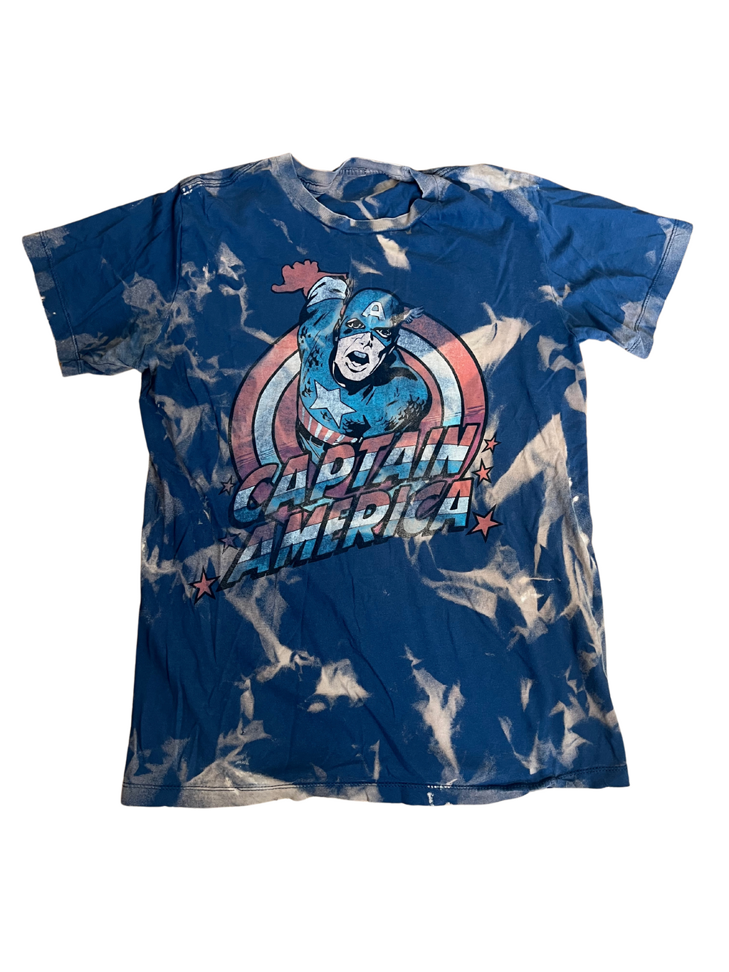 Captain America Bleached Shirt