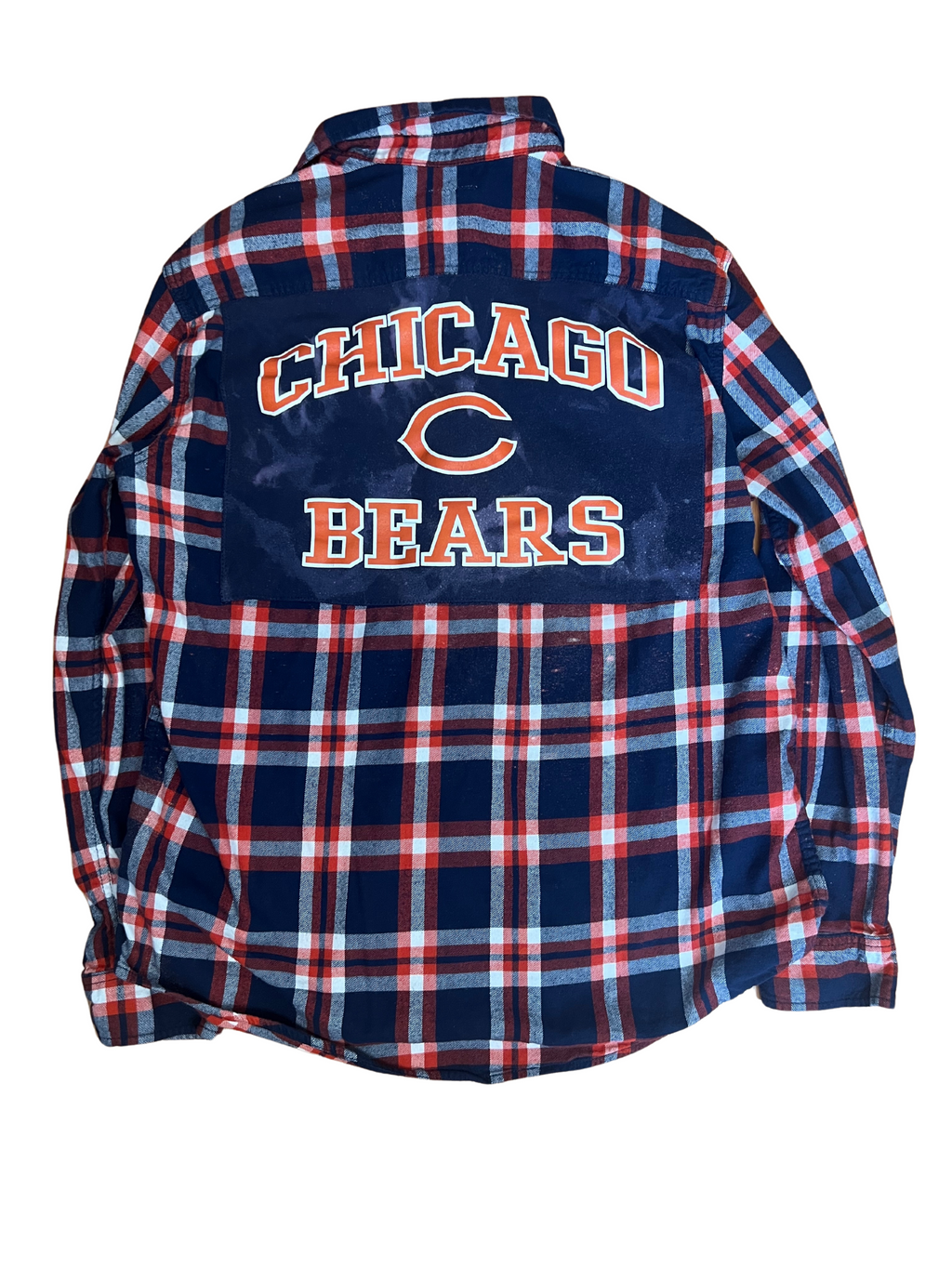 Chicago Bears Bleached Flannel Shirt