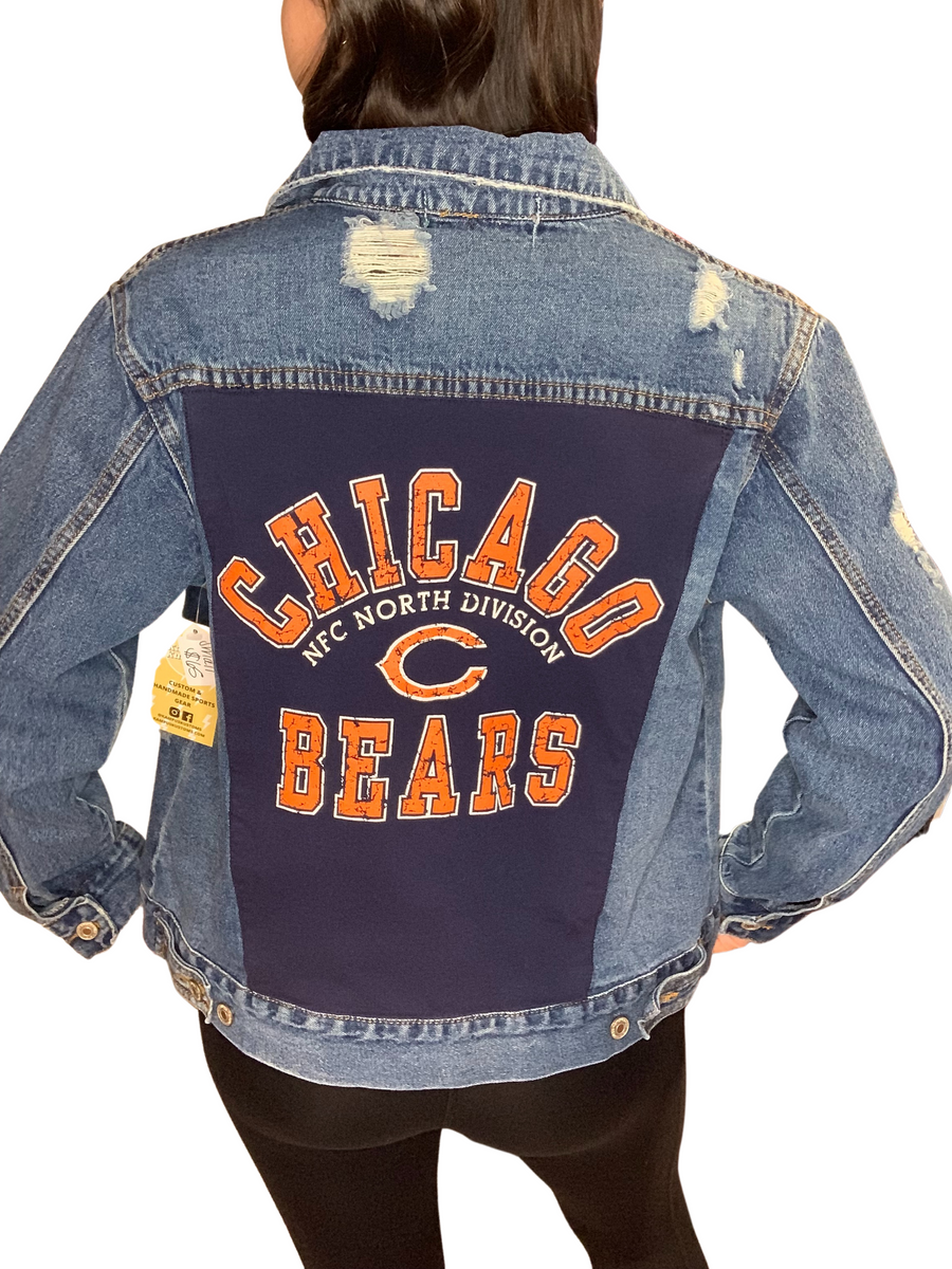 Distressed Chicago Bears Jean Jacket – Kampus Kustoms