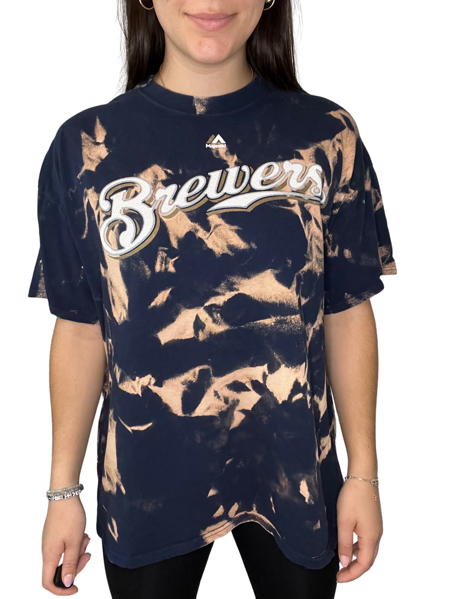 Milwaukee Brewers Bleached Shirt – Kampus Kustoms