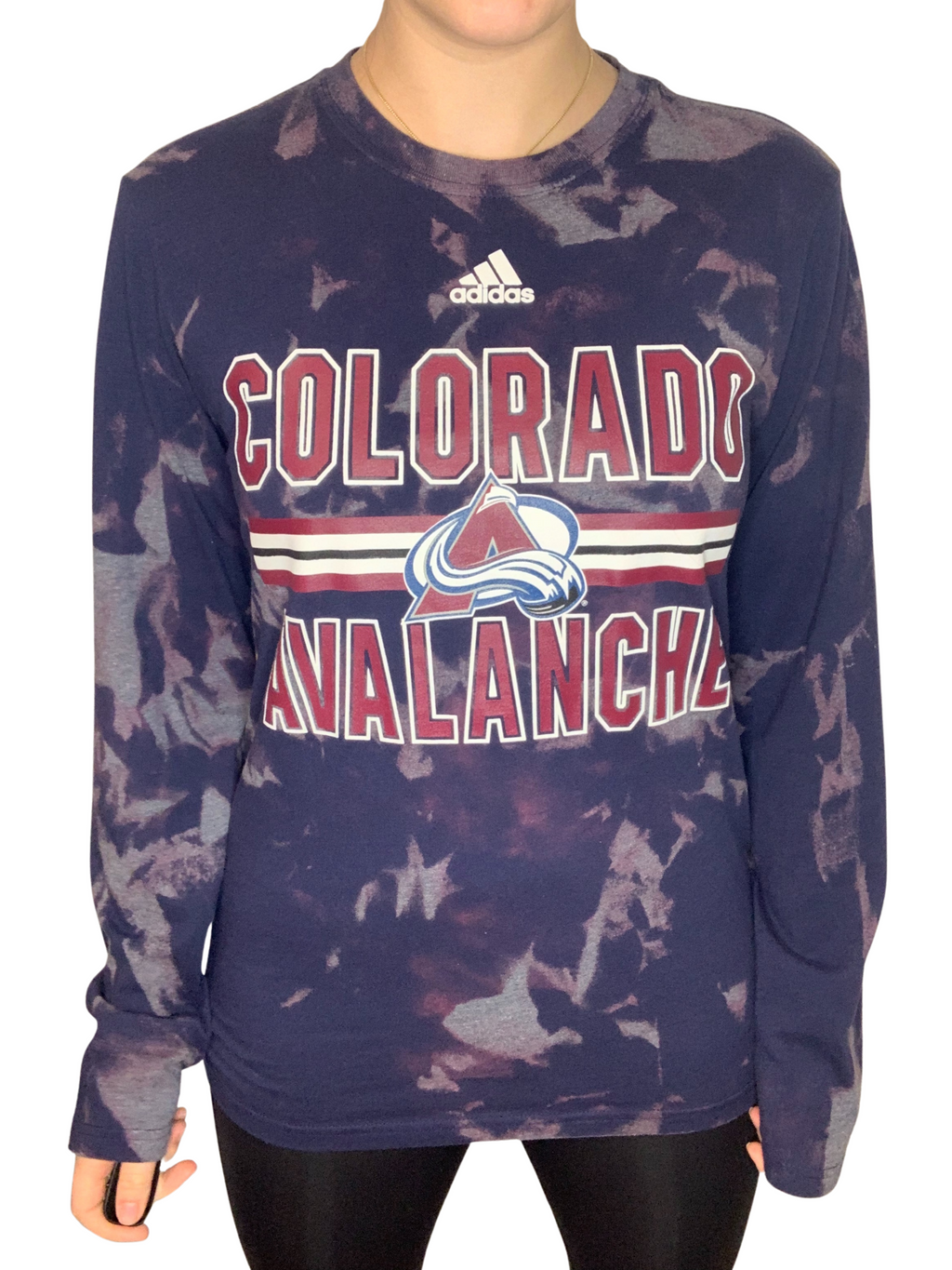 Colorado Avalanche Bleached Long Sleeve Shirt