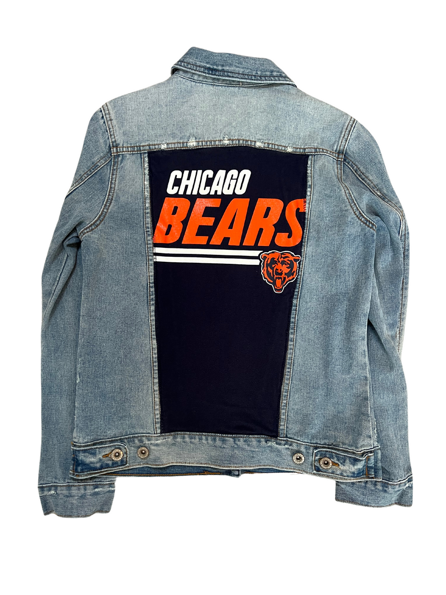 Distressed Chicago Bears Jean Jacket – Kampus Kustoms