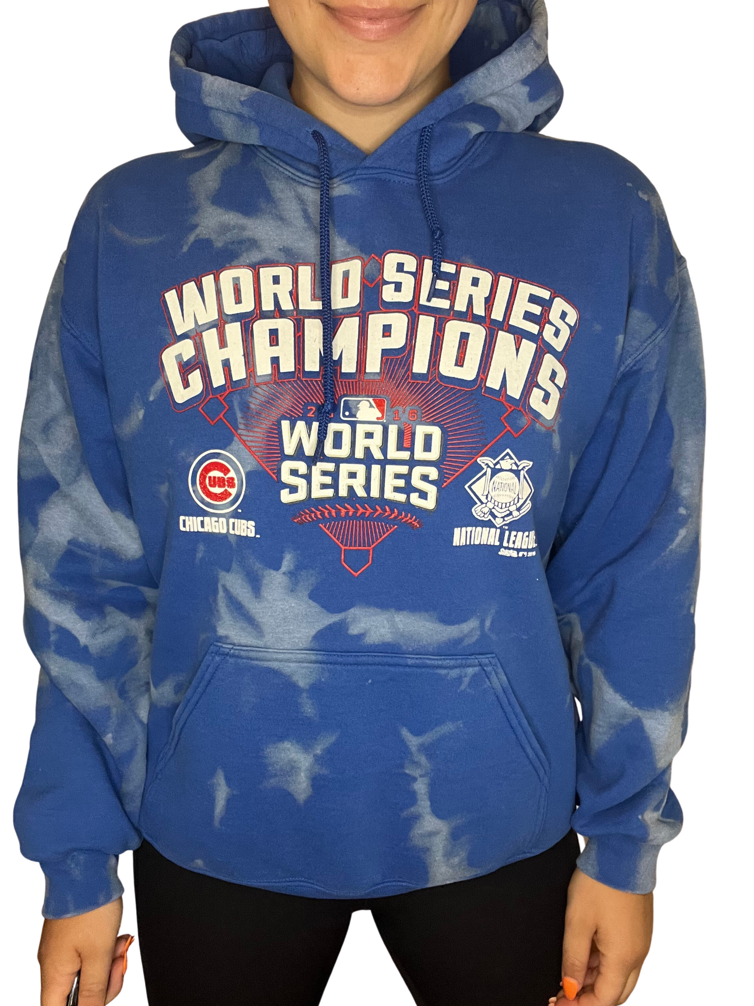 Chicago Cubs 2016 World Series Champions Bleached Sweatshirt