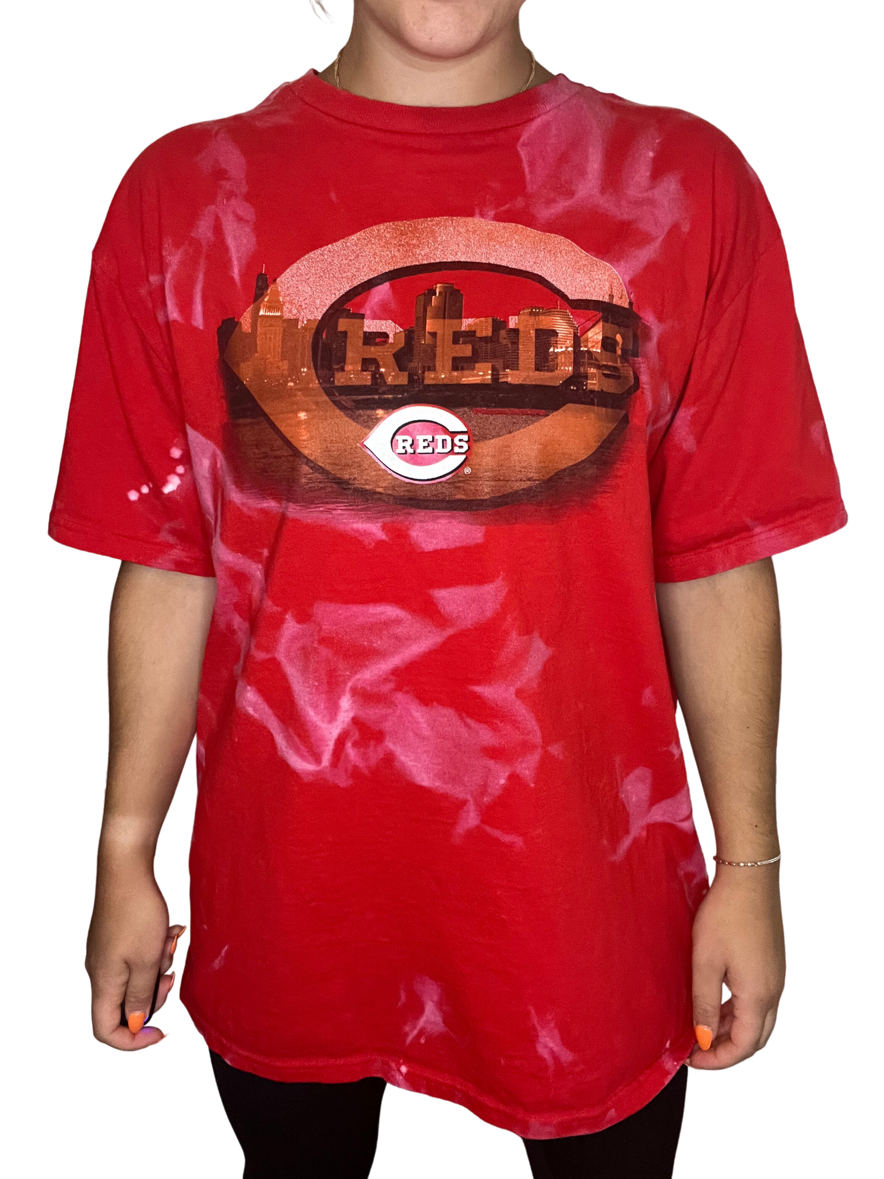 cincinnati reds tie dye shirt