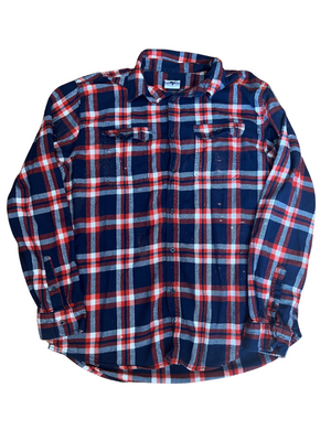 Chicago Bears Bleached Flannel Shirt