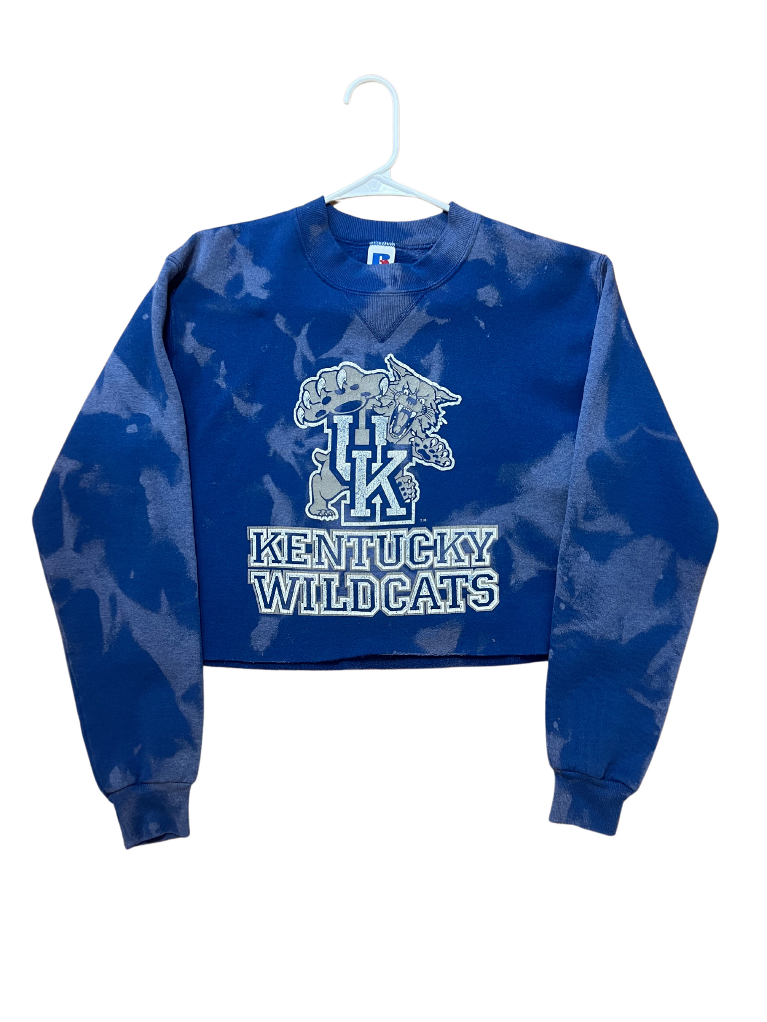 Vintage University of Kentucky Cropped & Bleached Sweatshirt