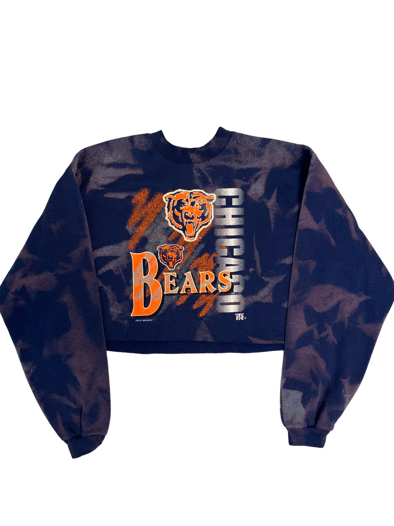 Vintage Chicago Bears Cropped & Bleached Sweatshirt
