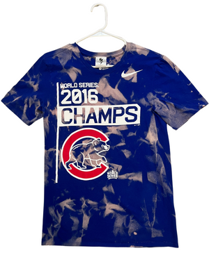 Chicago Cubs World Series Bleached Shirt – Kampus Kustoms
