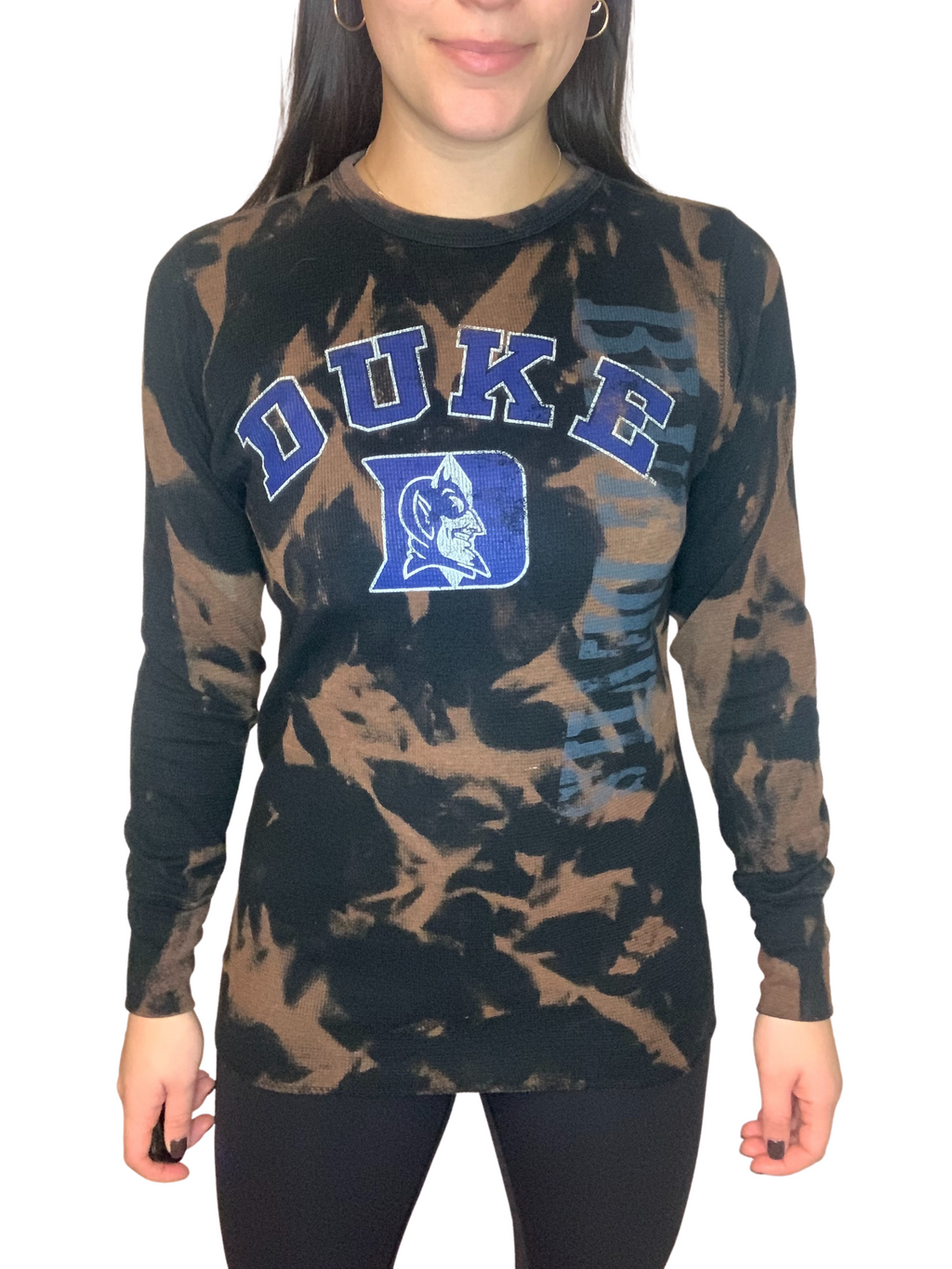 Duke University Bleached Thermal Long Sleeve Shirt
