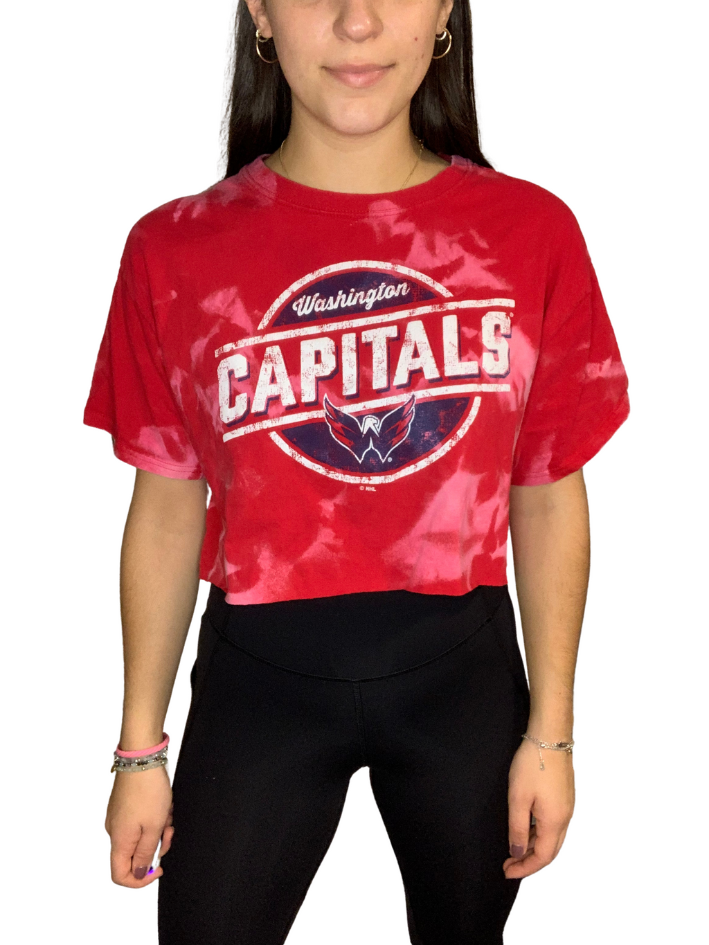 Washington Capitals Cropped & Bleached Shirt
