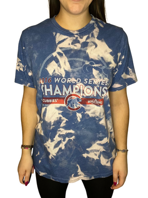 Chicago Cubs 2016 World Series Champions Bleached Shirt