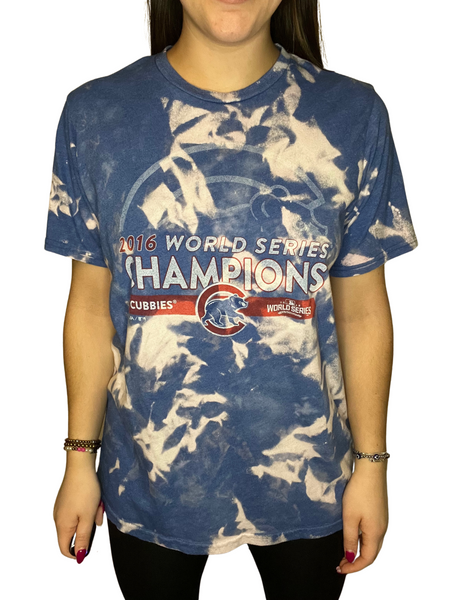 Chicago Cubs 2016 World Series Bleached Long Sleeve Shirt – Kampus