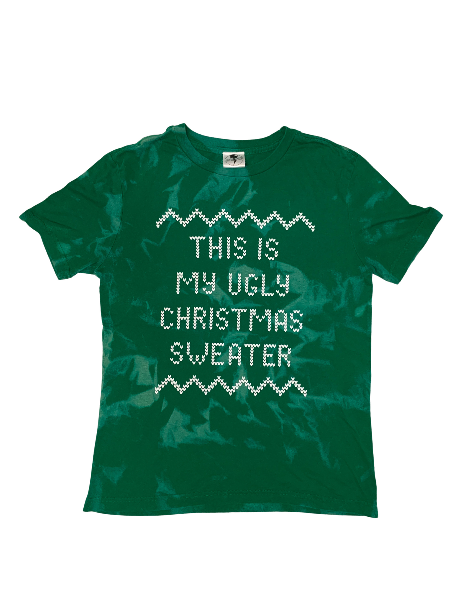 "This Is My Ugly Sweater" Bleached Shirt