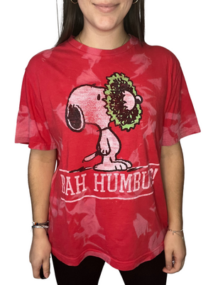 Snoopy Bah Humbug Bleached Shirt