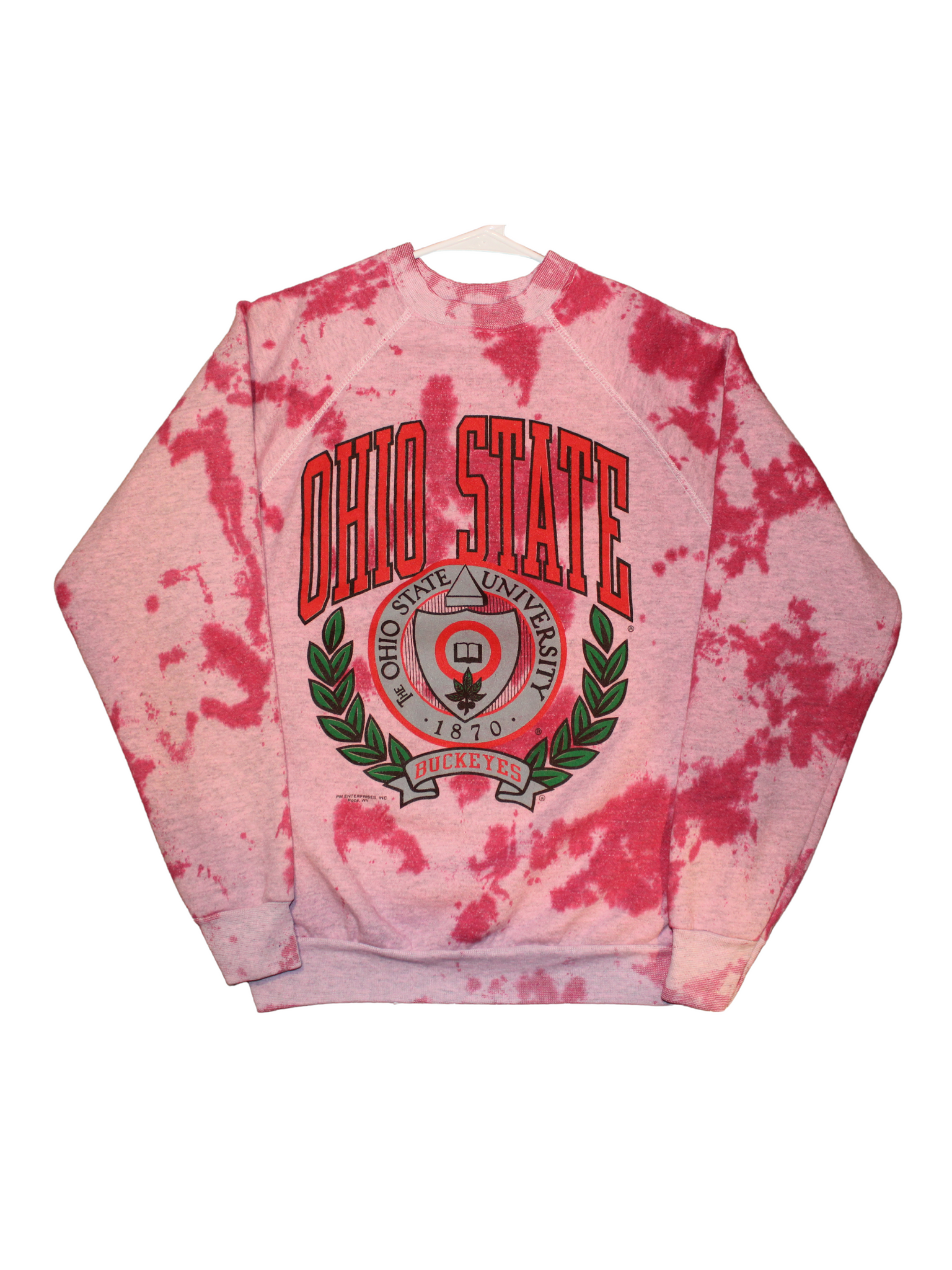 Vintage Ohio State University Tie Dye Sweatshirt Kampus Kustoms