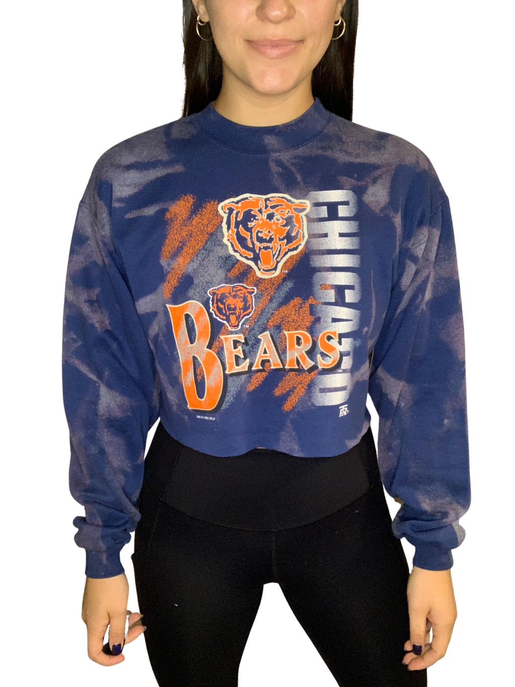 Vintage Chicago Bears Cropped & Bleached Sweatshirt