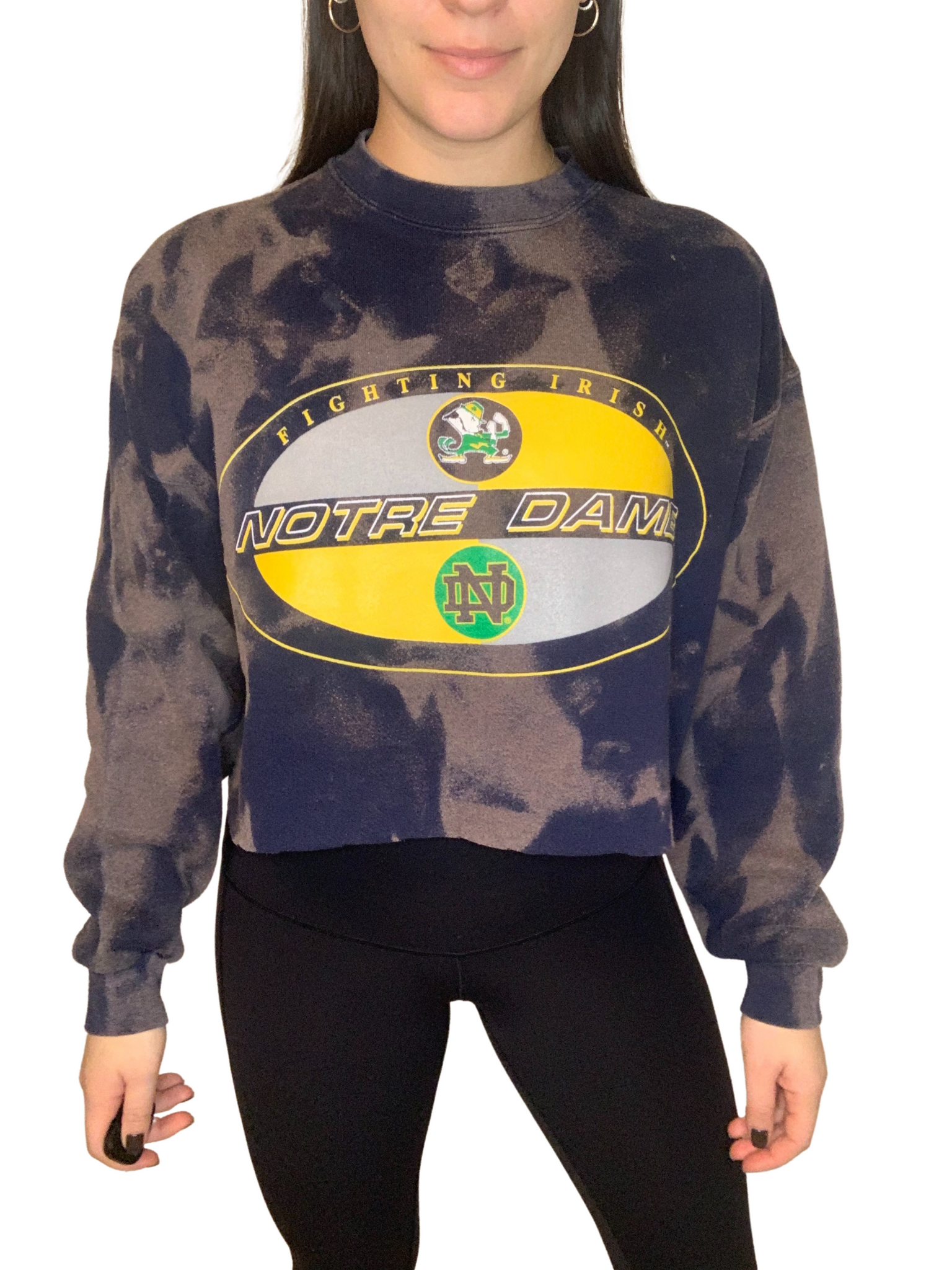 Notre dame cropped sales sweatshirt