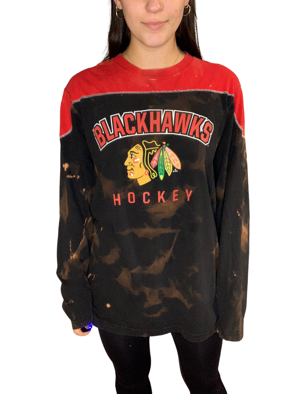 Chicago Blackhawks Patrick Kane Bleached Long Sleeve Shirt