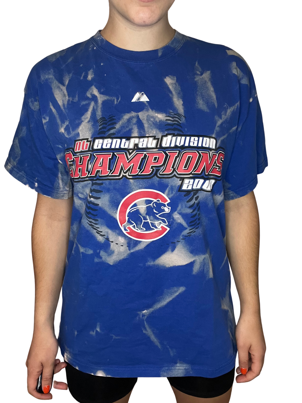 Chicago Cubs NL Central 2008 Champions Bleached Shirt