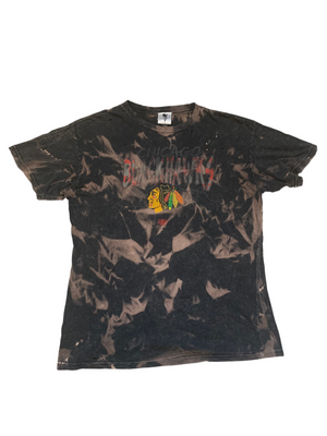 Chicago Blackhawks Distressed & Bleached Shirt