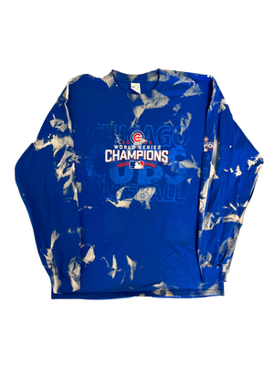 Chicago Cubs 2016 World Series Bleached Long Sleeve Shirt