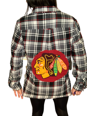 Chicago Blackhawks Flannel Shirt