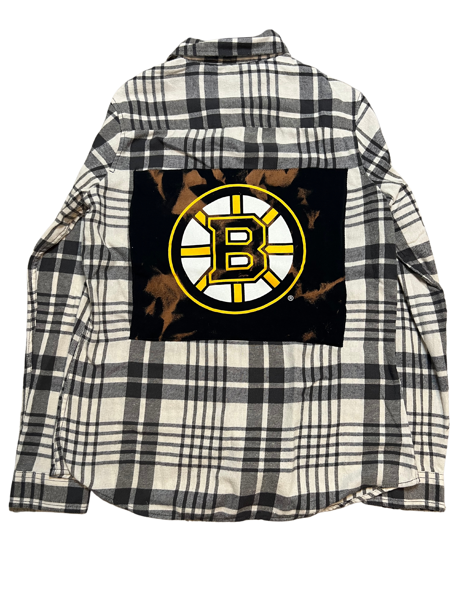 NHL, Tops, Nhl Boston Bruins Plaid Flannel Button Up Shirt
