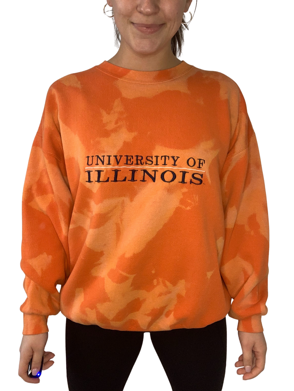 Vintage University of Illinois Bleached Sweatshirt