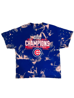 Chicago Cubs Bleached & Studded Sleeve Shirt