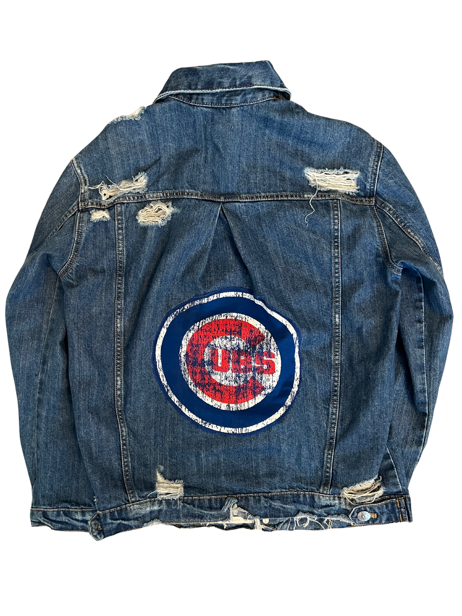 Chicago Cubs Jean Jacket Kampus Kustoms