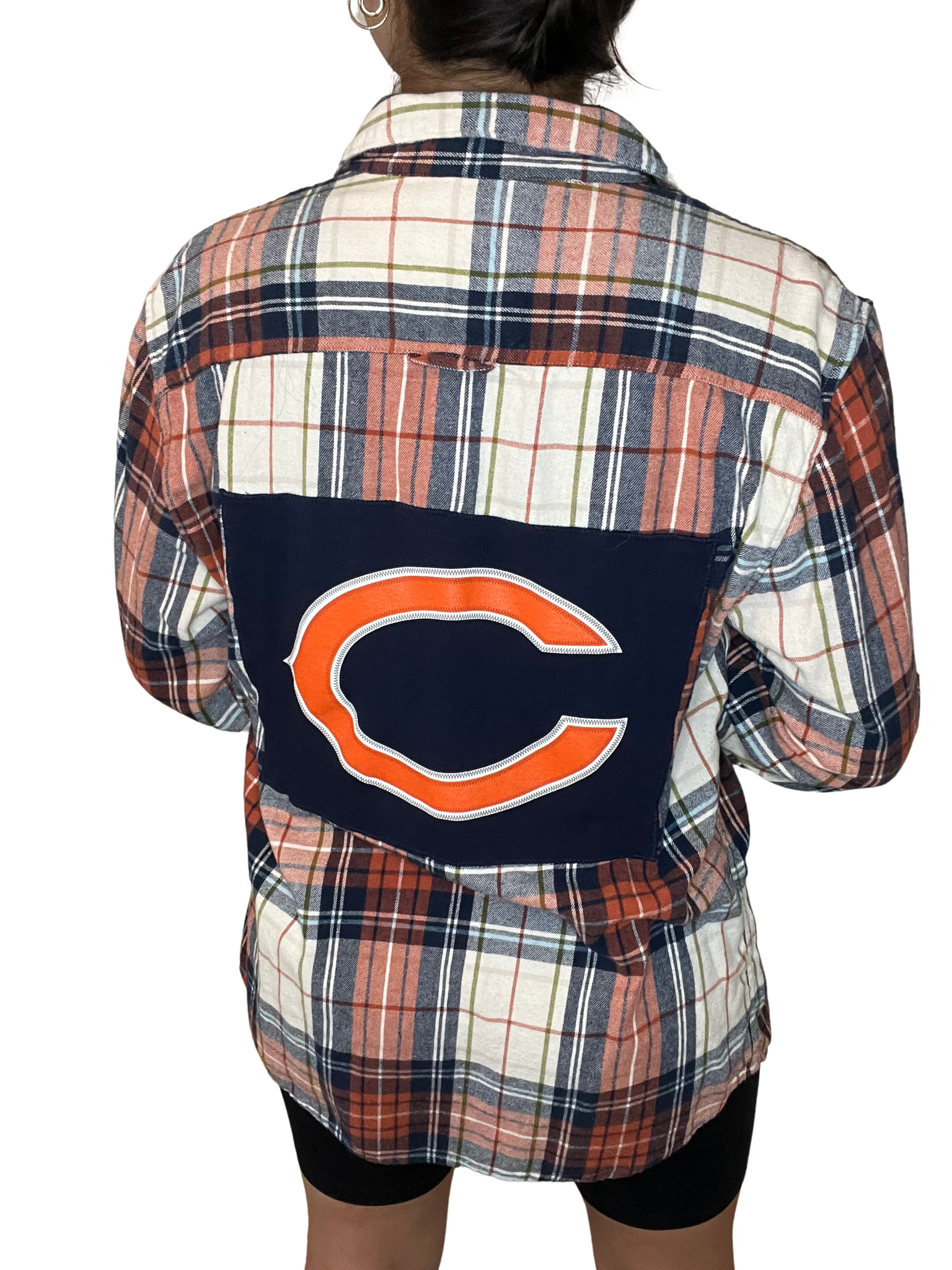 bears dress shirt Men's J. Palmer White Chicago Bears Man-In-Motion Long Sleeve Button-Up Dress Shirt