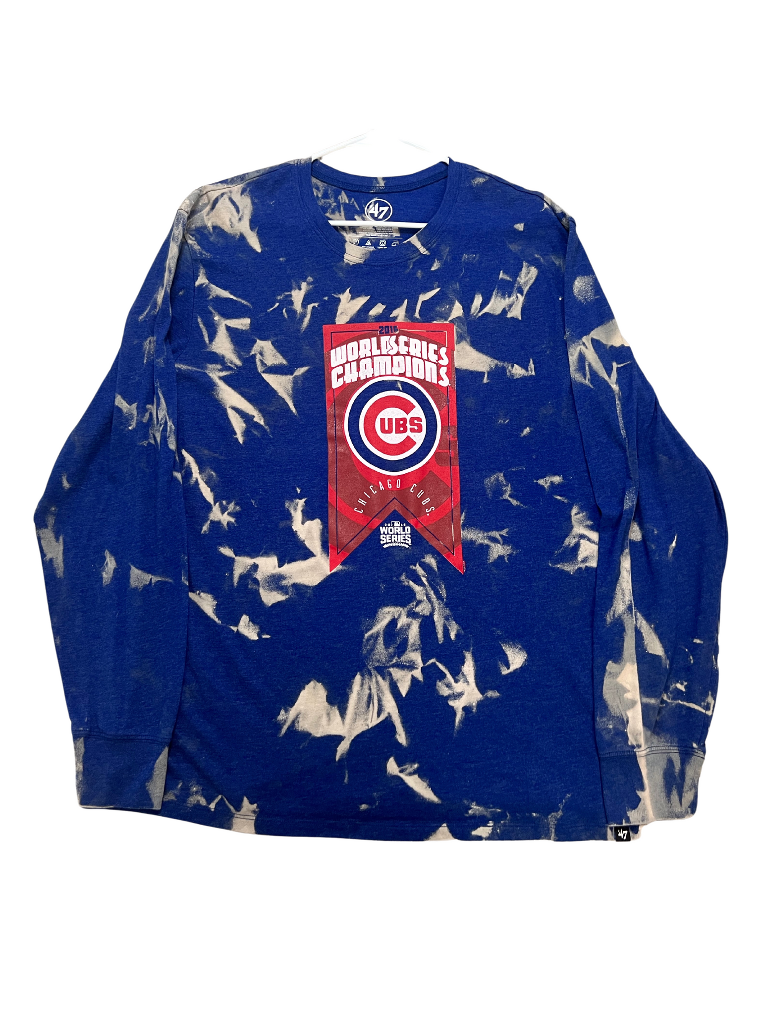 Chicago Cubs World Series Long Sleeve Bleached Shirt – Kampus Kustoms