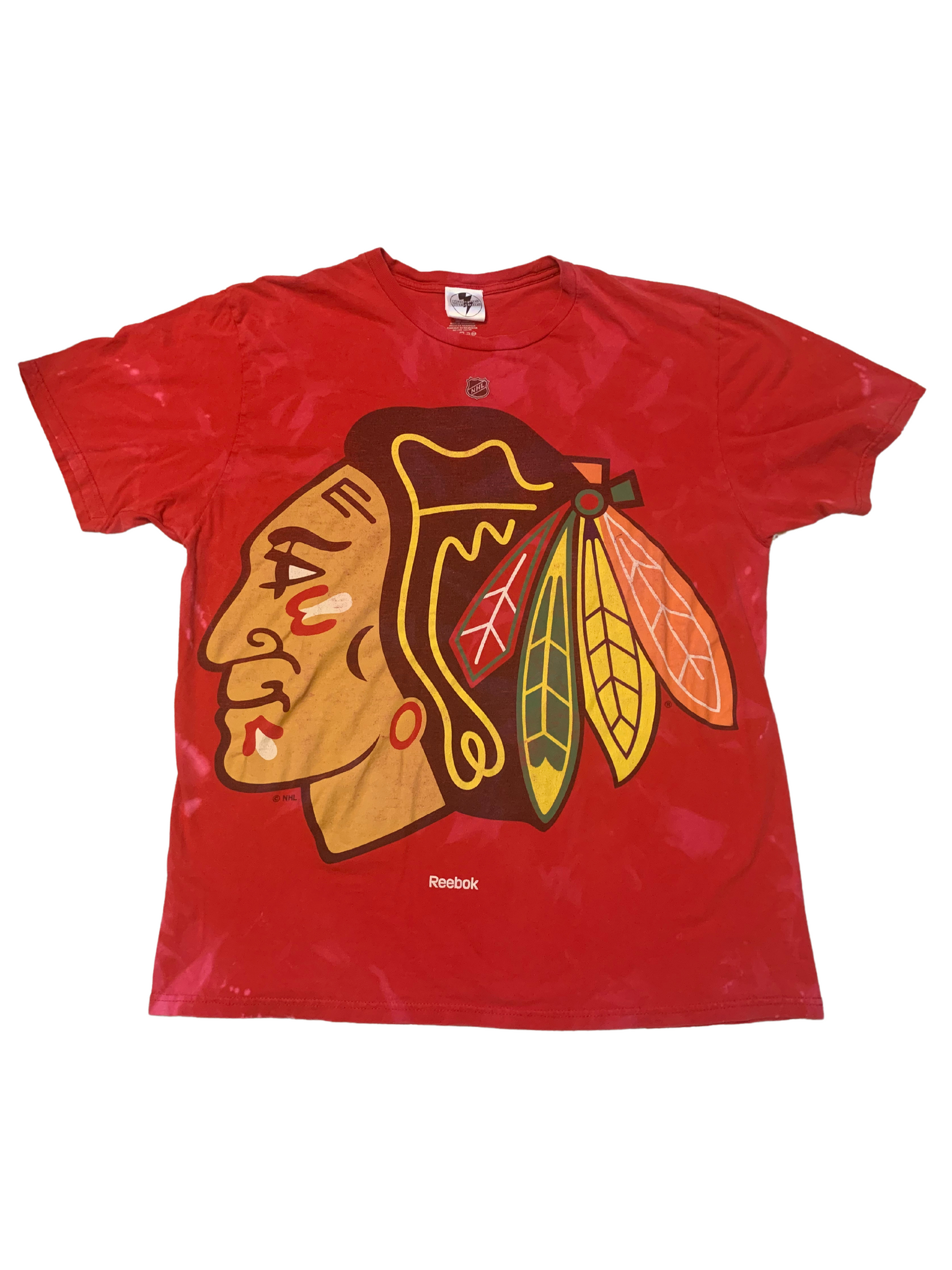 Chicago Blackhawks Big Logo Bleached Shirt