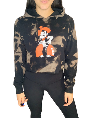Oklahoma State Cropped & Bleached Sweatshirt