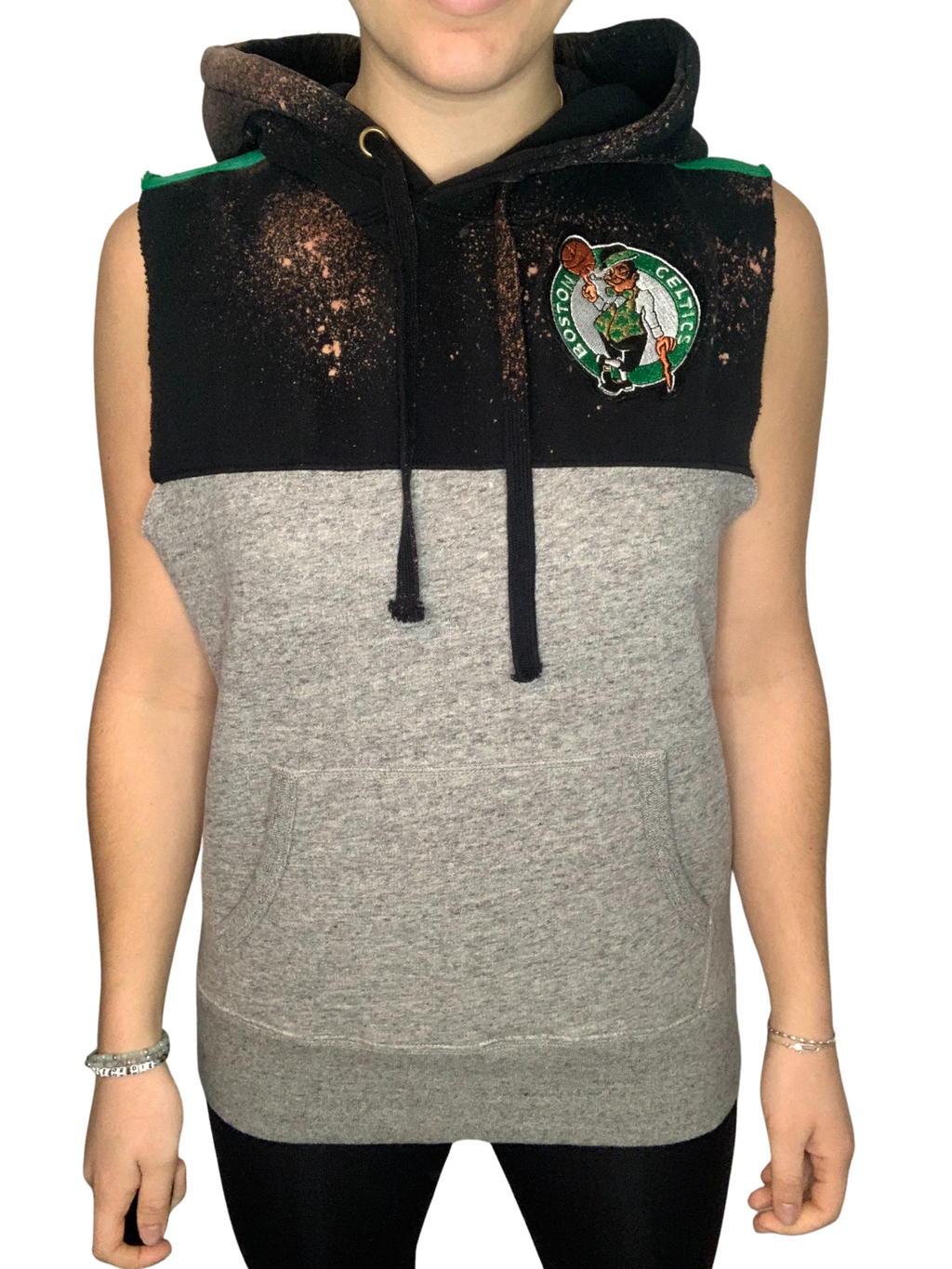 Boston Celtics Cut Off Bleached Sweatshirt