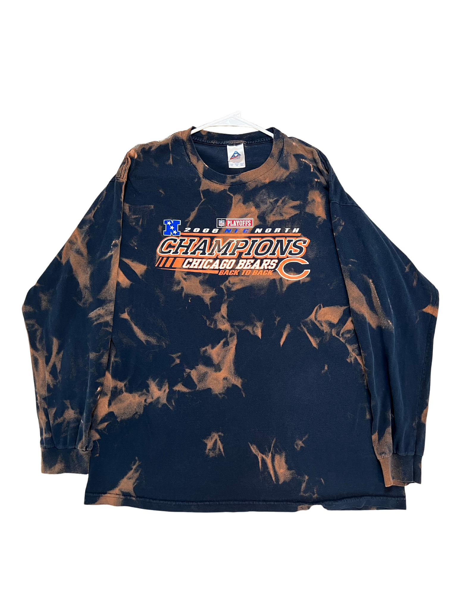 Chicago Bears 2006 NFC North Champions Bleached Long Sleeve Shirt