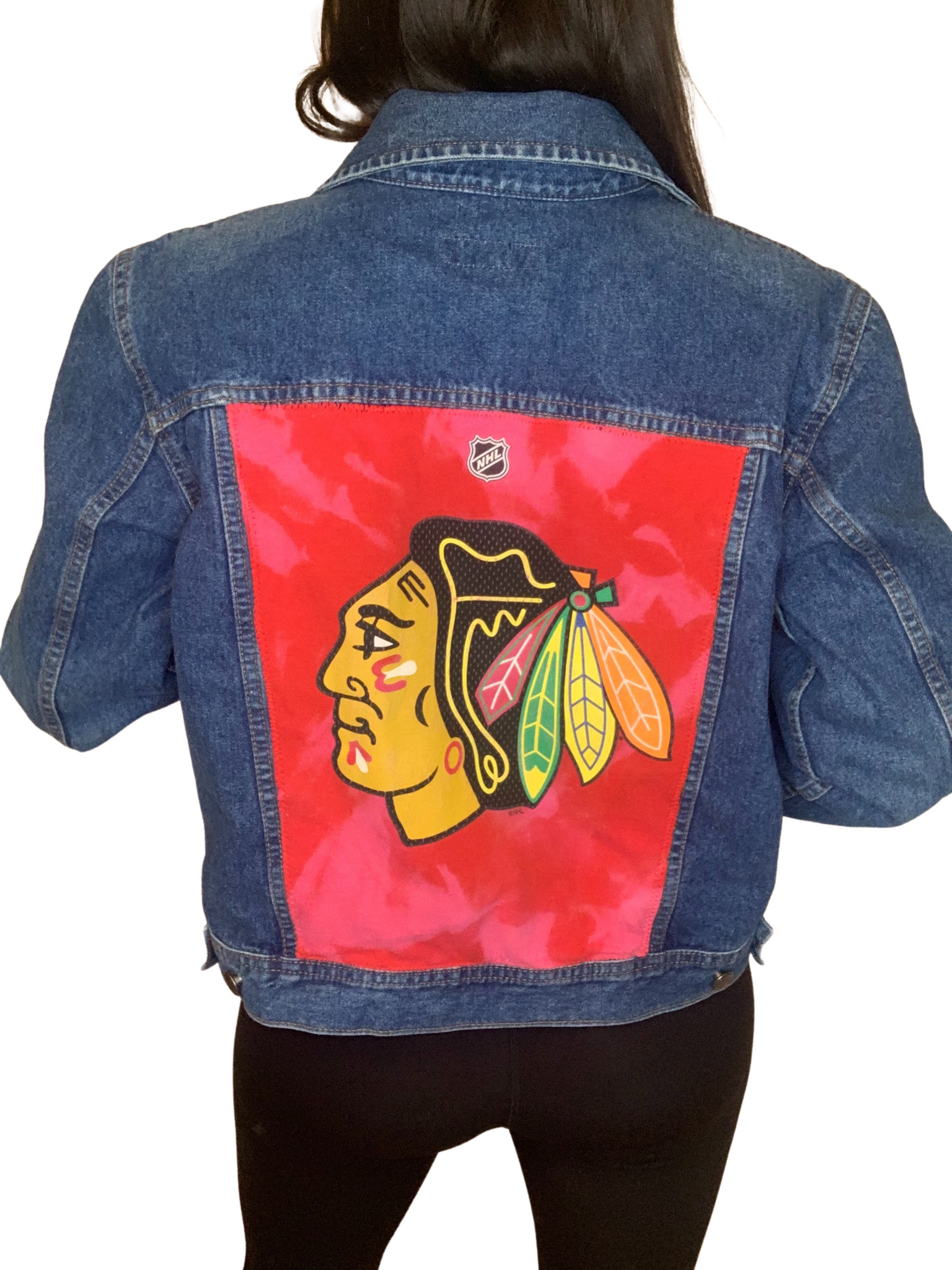 NBA chicago Bulls jeans jacket Woman Size L
