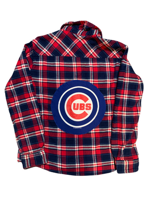 cubs dress shirt Margaritaville Chicago Cubs Linen Party Button-Up Shirt