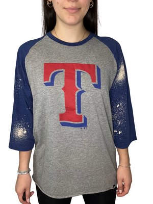 Texas Rangers Bleached Baseball Tee