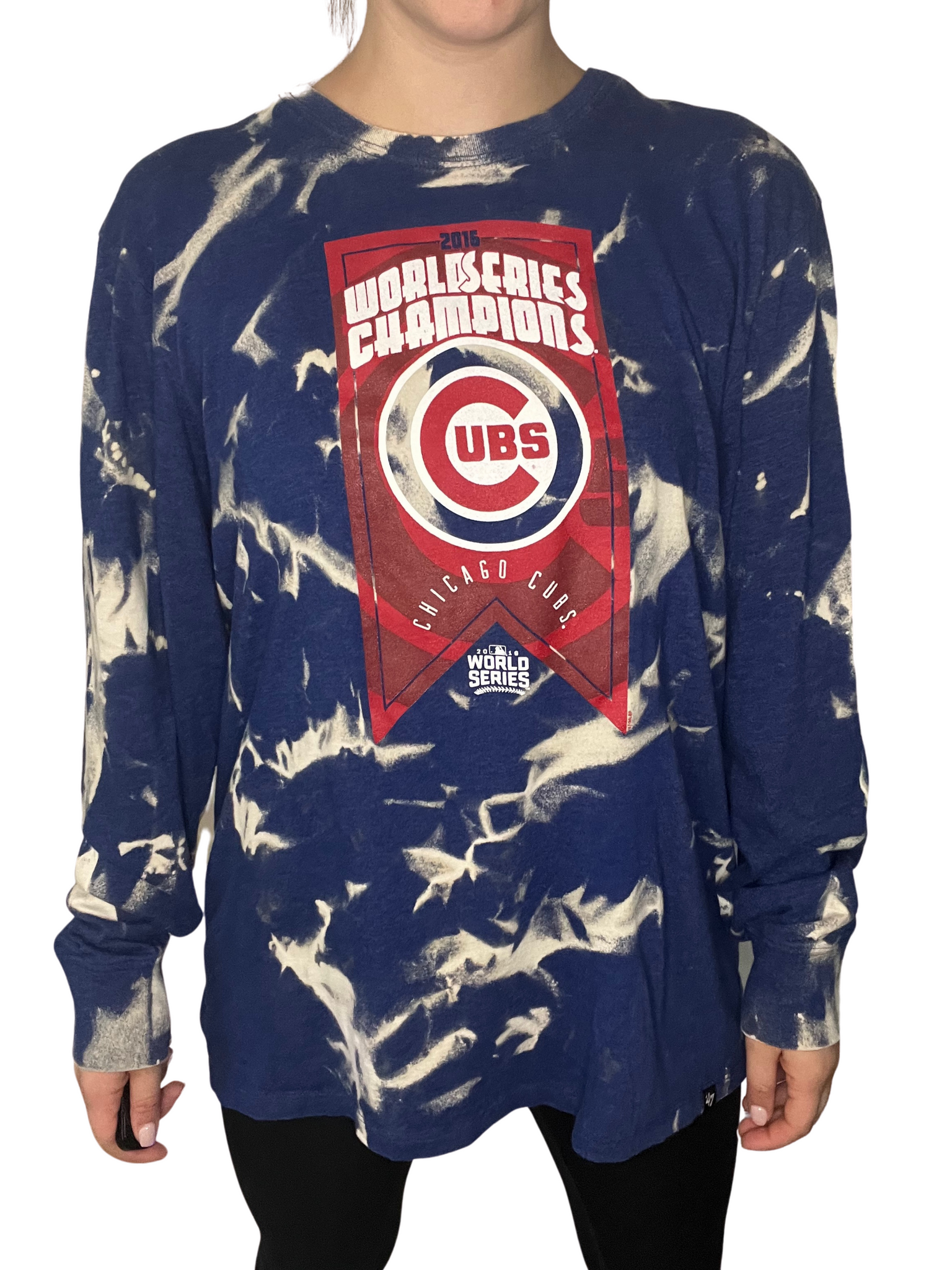 Chicago Cubs World Series Bleached Shirt – Kampus Kustoms