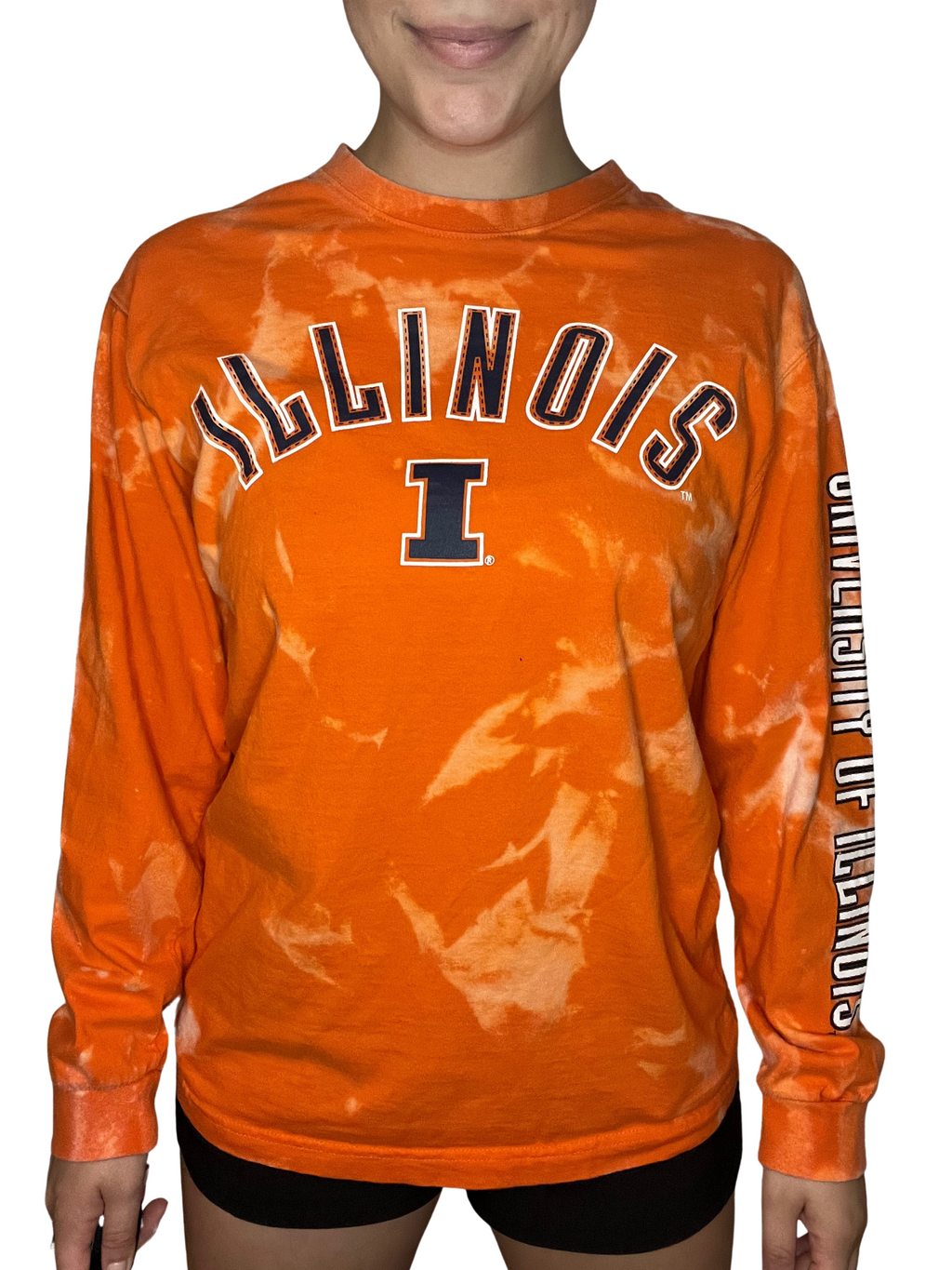 University of Illinois Bleached Long Sleeve Shirt