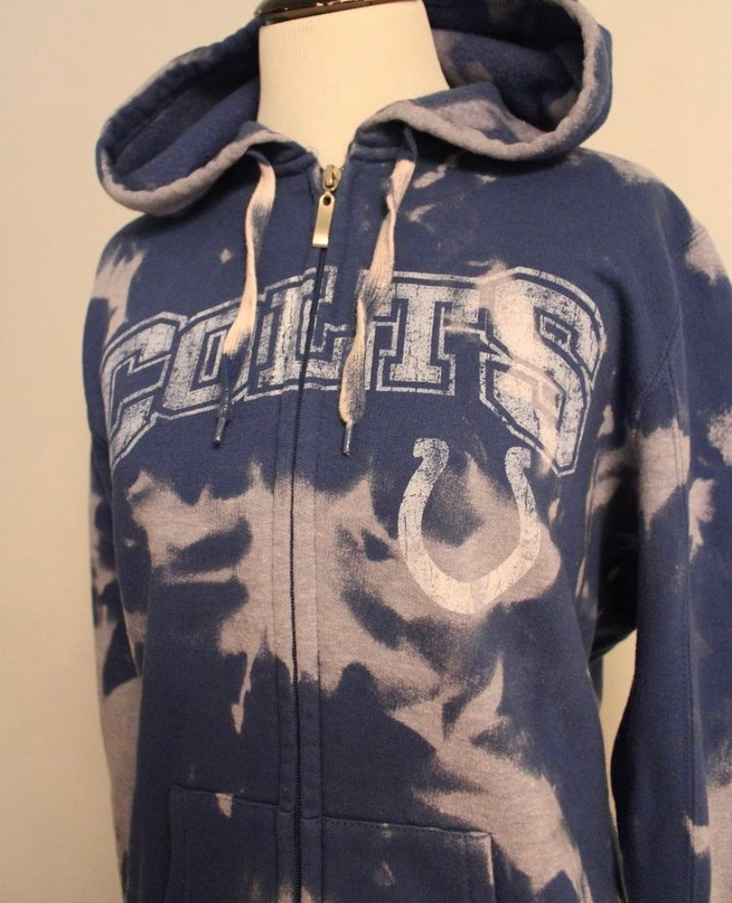 Indianapolis Colts Bleached Zip-Up Sweatshirt