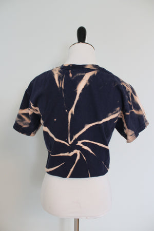 University of Notre Dame Spiral Bleached Front Tie Shirt