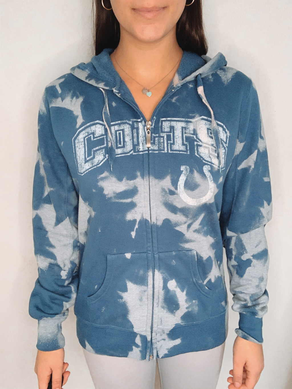 Indianapolis Colts Bleached Zip-Up Sweatshirt