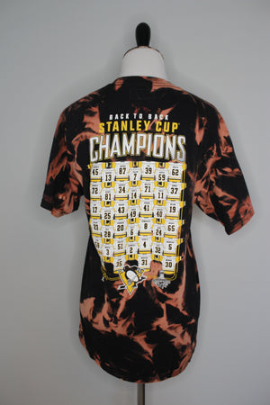 Pittsburgh Penguins 2017 Stanley Cup Champions Bleached Shirt