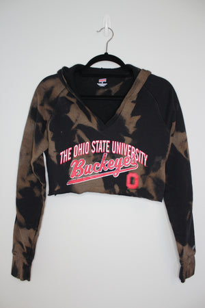 Ohio State Cropped Bleached Sweatshirt