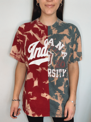 Indiana University Split Bleached Shirt