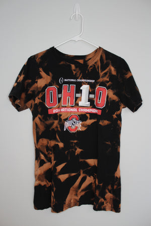 Ohio State University 2014 National Champions Bleached Shirt